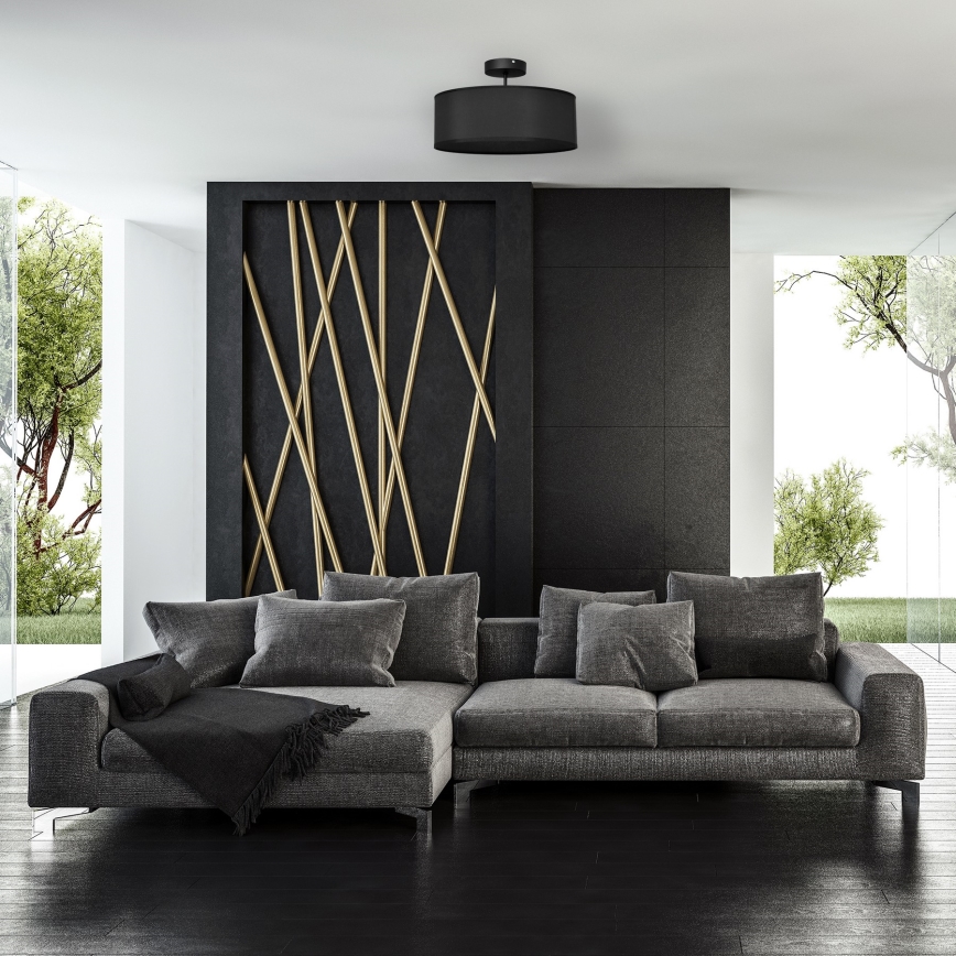 Полилей ALBA 3xE27/15W/230V черен