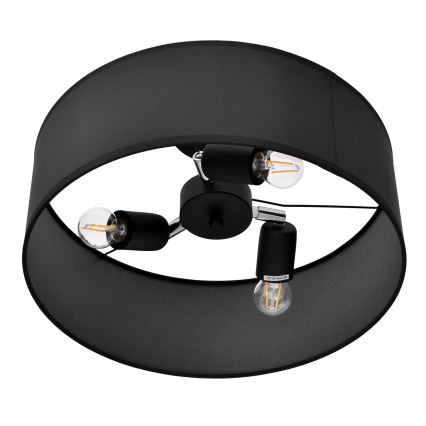 Полилей ALBA 3xE27/15W/230V черен