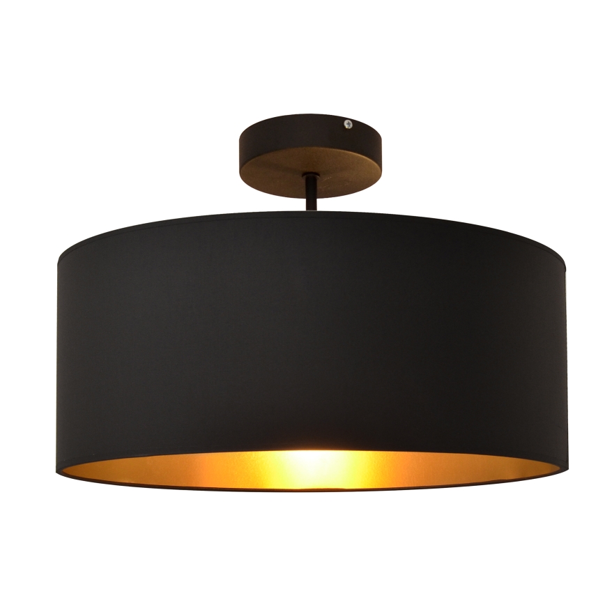 Полилей ALBA 3xE27/15W/230V черен/златист