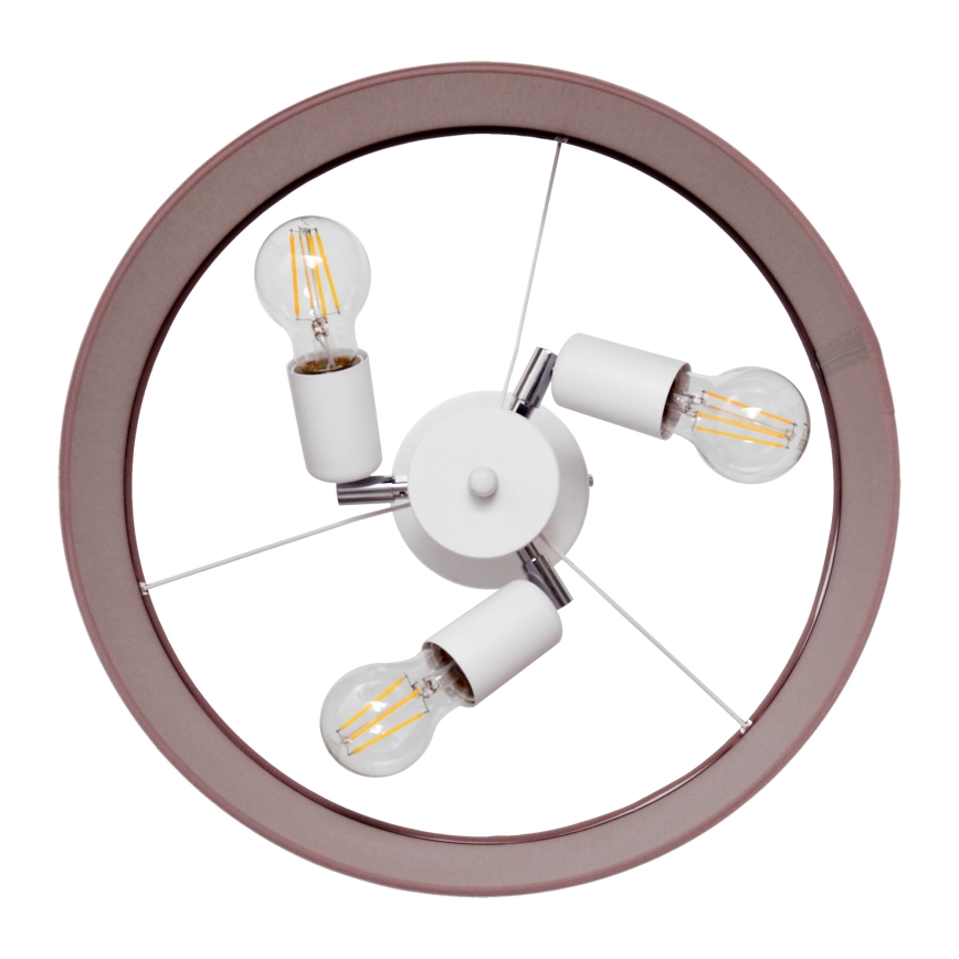 Полилей ALBA 3xE27/15W/230V розов