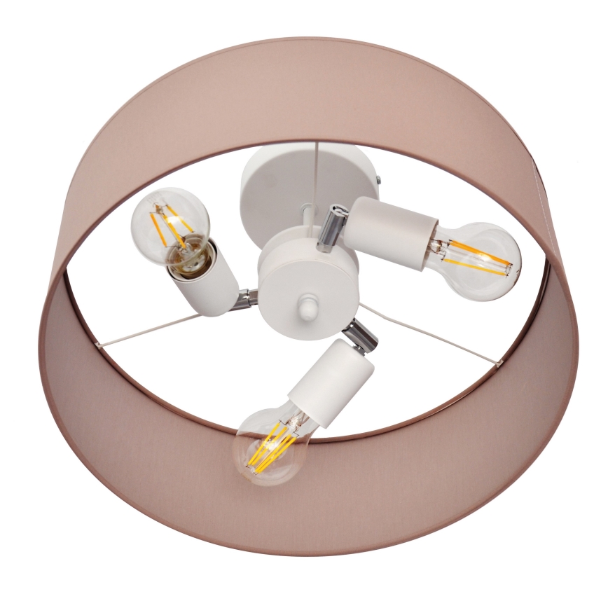 Полилей ALBA 3xE27/15W/230V розов