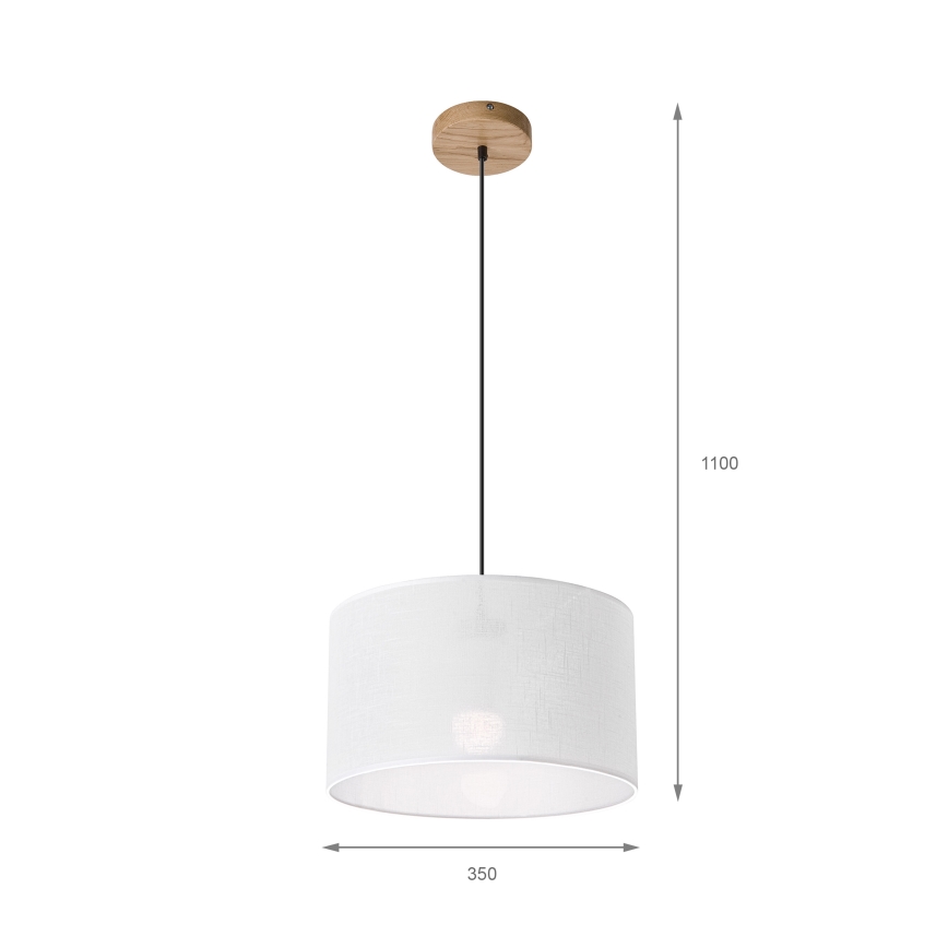 Полилей на кабел ANTONIO 1xE27/60W/230V дъб