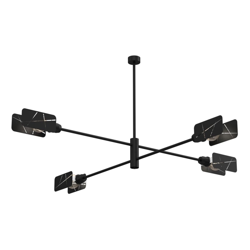 Полилей ASTRA 4xE27/60W/230V черен