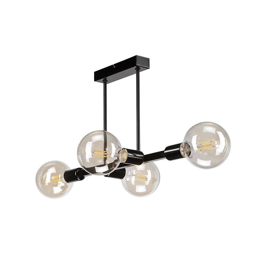 Полилей ASTRID 4xE27/60W/230V черен