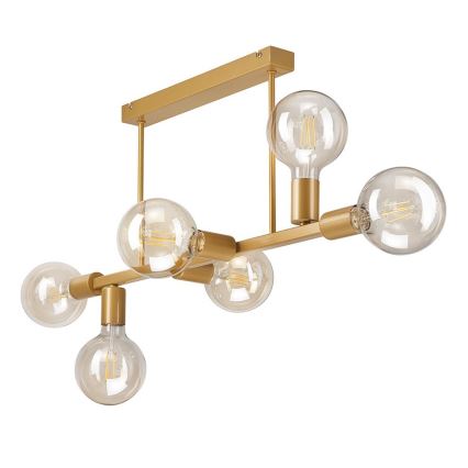Полилей ASTRID 6xE27/60W/230V златист