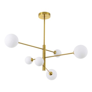 Полилей DORADO на прът, 6xG9/40W/230V, златен