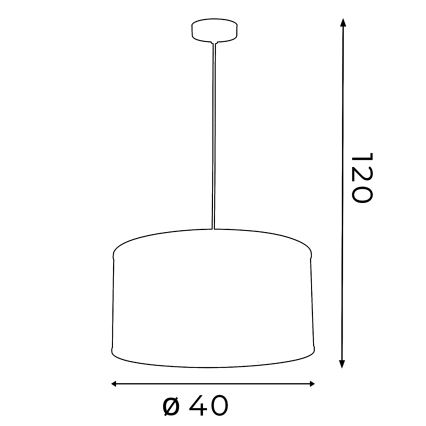 Полилей FELIX 1xE27/60W/230V черна