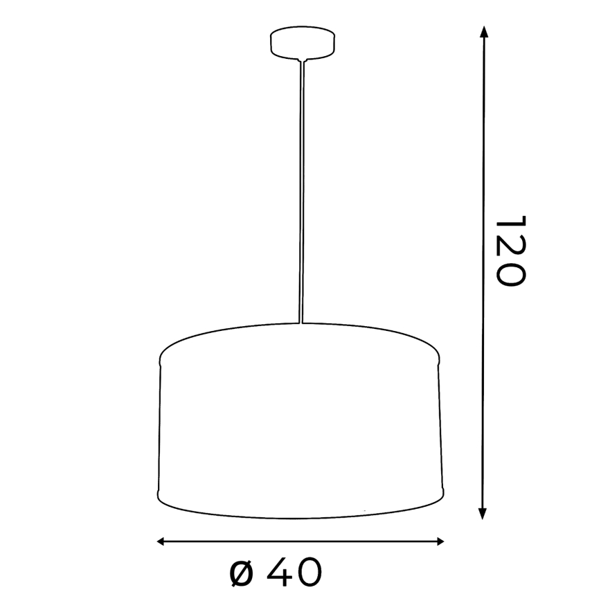 Полилей FELIX 1xE27/60W/230V черна