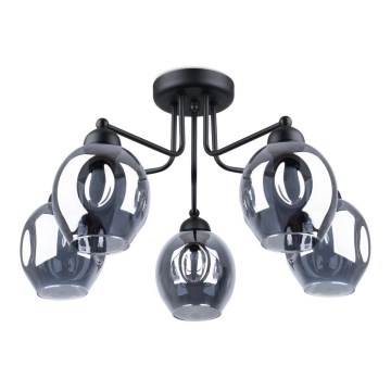 Полилей FILLAN 5xE27/60W/230V черен