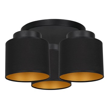 Полилей FRODI 3xE27/60W/230V черен
