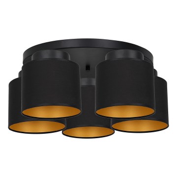 Полилей FRODI 5xE27/60W/230V черен