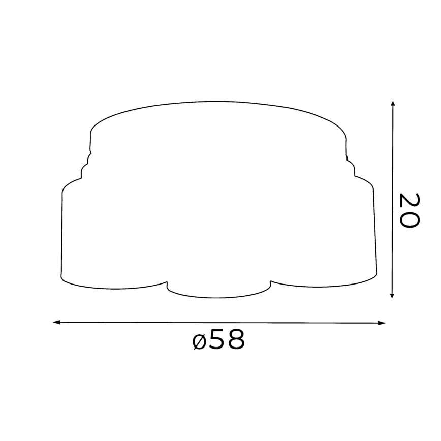 Полилей FRODI 5xE27/60W/230V черен