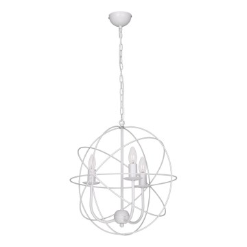Полилей GLOBE 3 3xE14/60W бяла