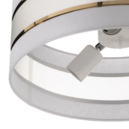 Полилей HELEN 3xE27/15W/230V бял/златист