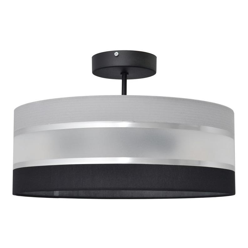 Полилей HELEN 3xE27/15W/230V черен/сив/лъскав хром