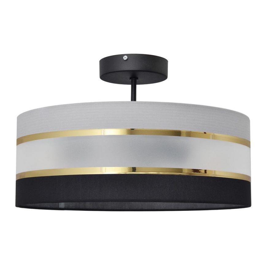 Полилей HELEN 3xE27/15W/230V черен/зис/златист