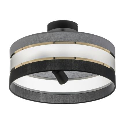 Полилей HELEN 3xE27/15W/230V черен/зис/златист