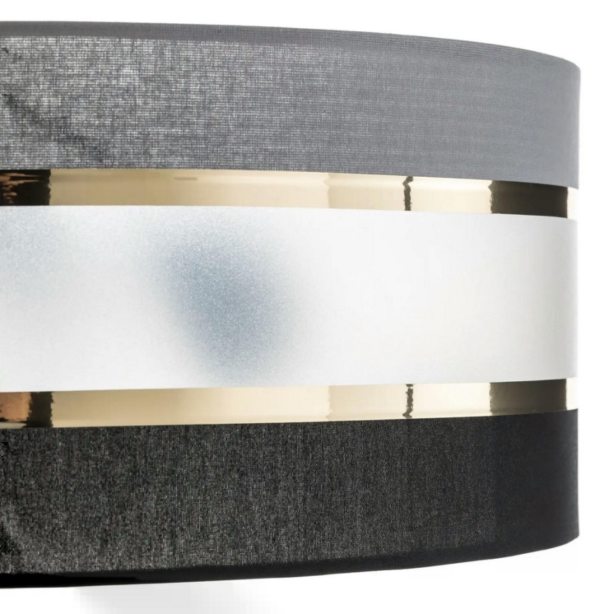 Полилей HELEN 3xE27/15W/230V черен/зис/златист