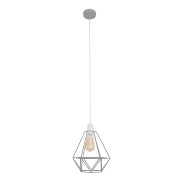 Полилей KARO 1xE27/15W/230V сива