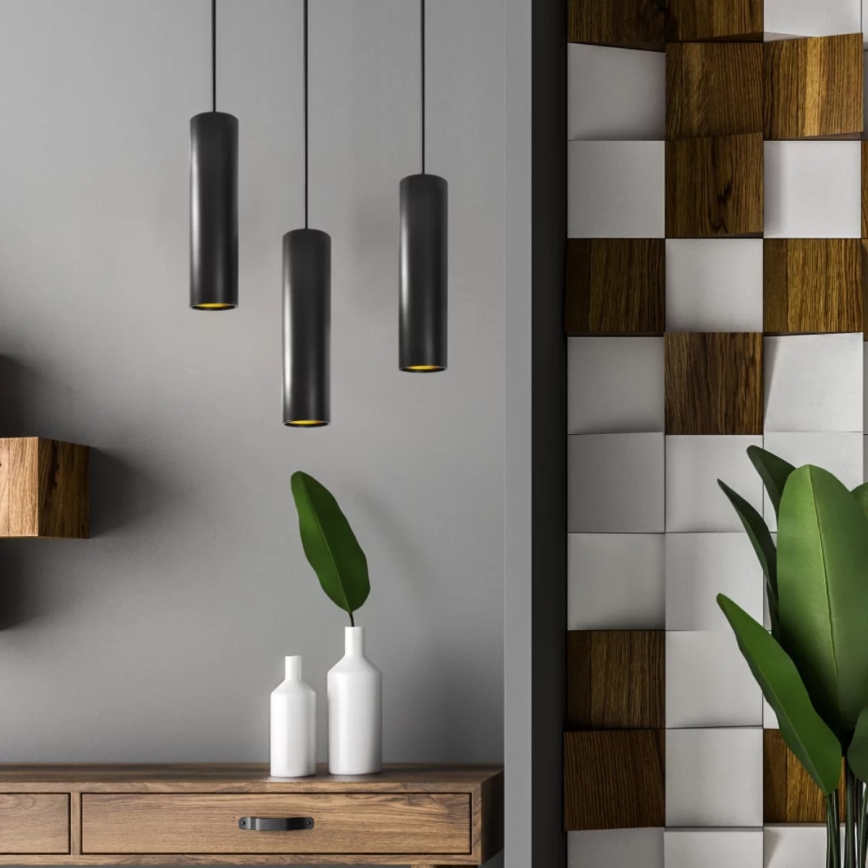 Полилей LATI 1xGU10/8W/230V черна