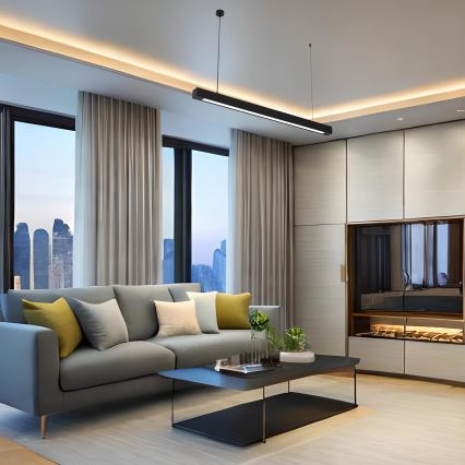 Полилей на кабел LUNGO T8 1xG13/18W/230V черен