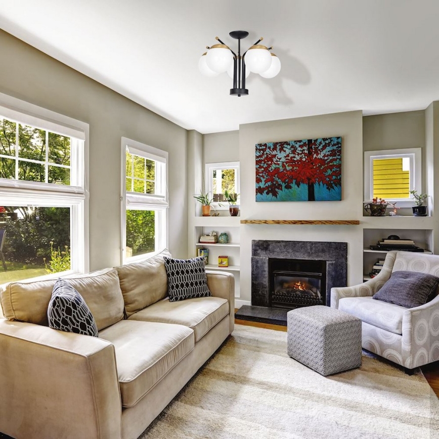 Полилей на пръчка CARINA 5xE14/40W/230V