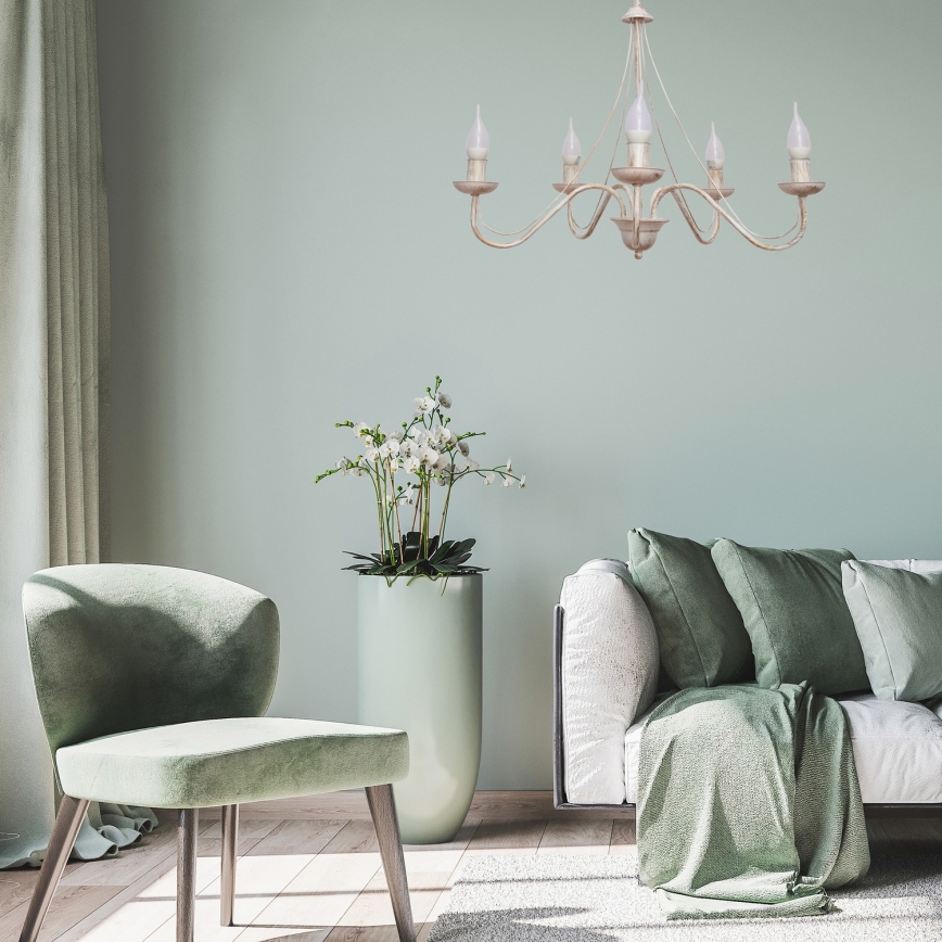 Полилей на пръчка MALBO III 5xE14/10W/230V