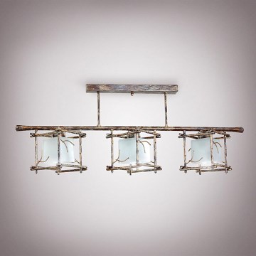 Полилей на пръчка SAVANNAH KUBO 3xE27/40W/230V светъл