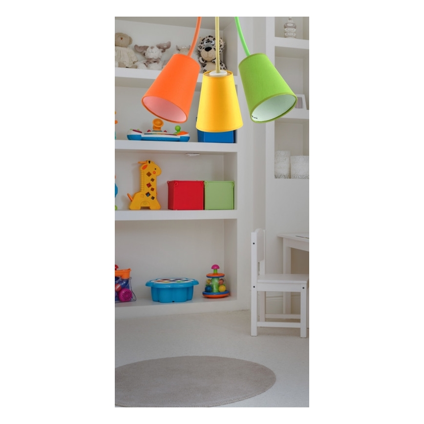 Полилей на пръчка WIRE COLOUR 3xE27/60W/230V