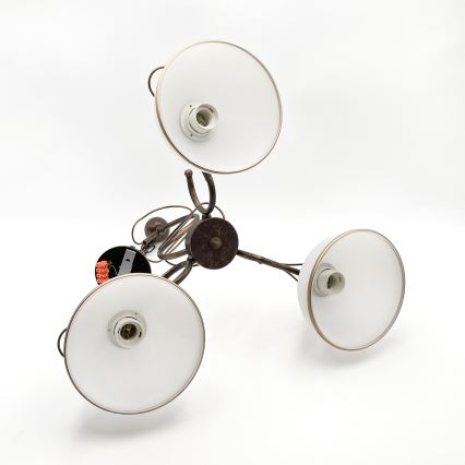 Полилей на прът COBRA 3xE27/60W/230V бронз/патина