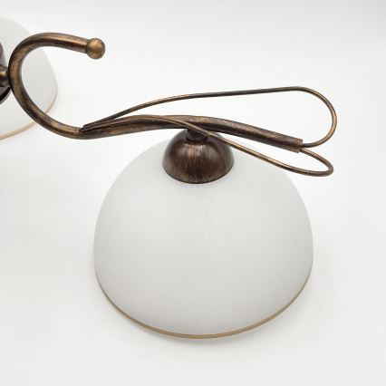 Полилей на прът COBRA 3xE27/60W/230V бронз/патина