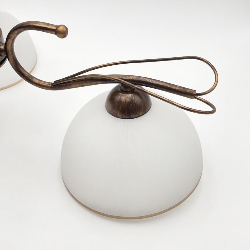 Полилей на прът COBRA 3xE27/60W/230V бронз/патина