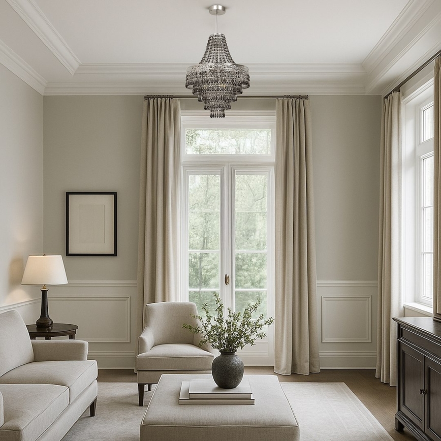 Полилей на прът CORAL 3xE14/40W/230V Ø 36 см