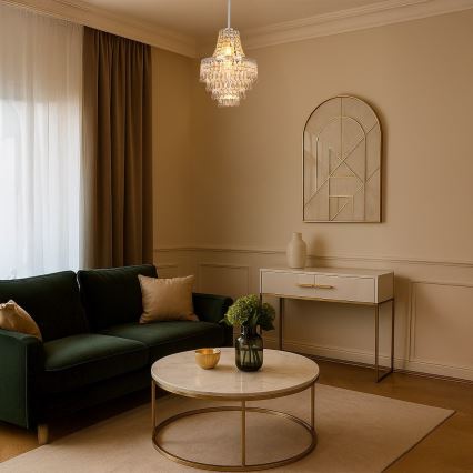 Полилей на прът GEMMA 1xE27/60W/230V, диаметър 23 см