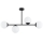 Полилей на прът GLORIS 4xE14/10W/230V черен