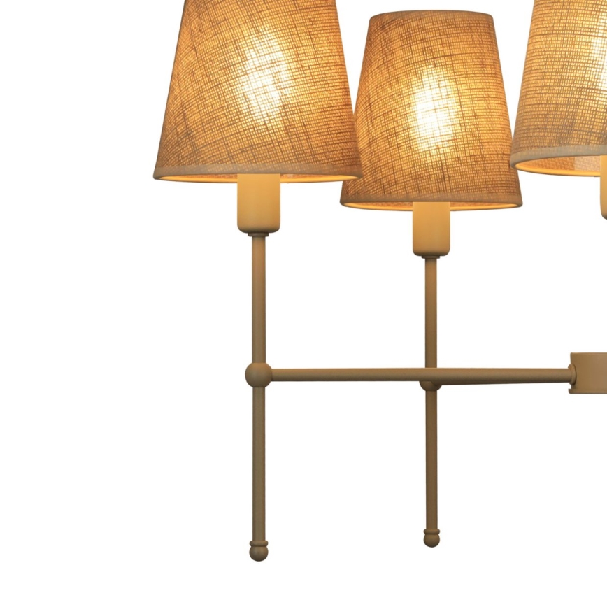 Полилей на прът MADELA 5xE14/40W/230V юта/бежова