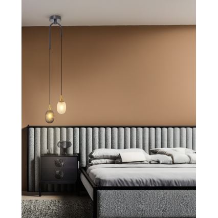 Полилей на шнур CACTUS 2xG9/5W/230V сив/бял