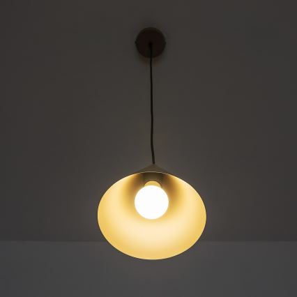 Полилей на шнур ETNA II 1xE27/15W/230V Ø 18,5 см бежов