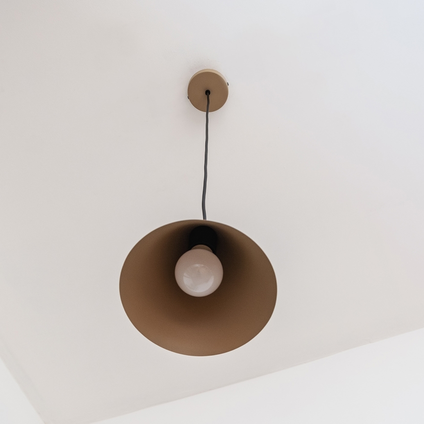 Полилей на шнур ETNA II 1xE27/15W/230V Ø 18,5 см бежов