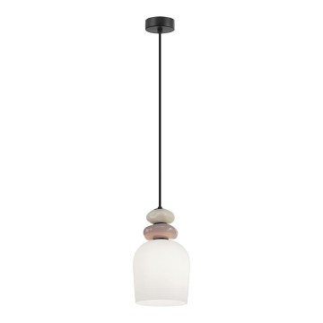 Полилей на шнур VALISIA 3xE27/40W/230V бежов/маслинен