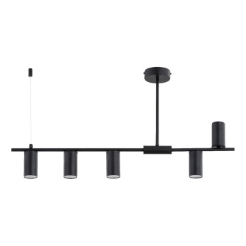 Полилей на штанга URANOS 5xGU10/10W/230V черен