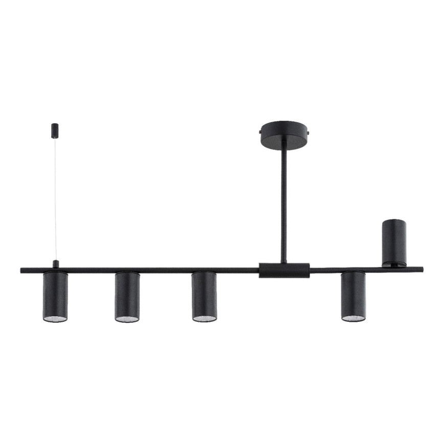 Полилей на штанга URANOS 5xGU10/10W/230V черен