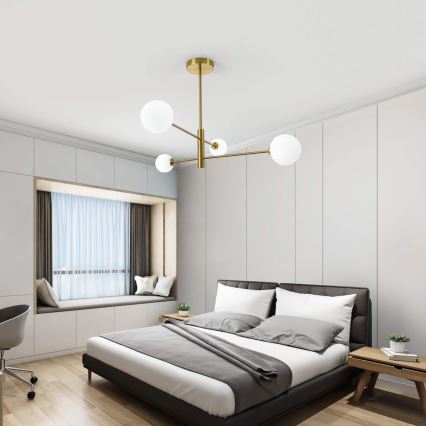 Полилей на тръба DORADO 4xG9/40W/230V златист