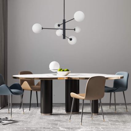 Полилей на тръба DORADO 6xG9/40W/230V черен