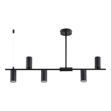 Полилей на тръба URANOS 5xGU10/10W/230V черен