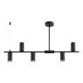Полилей на тръба URANOS 5xGU10/10W/230V черен