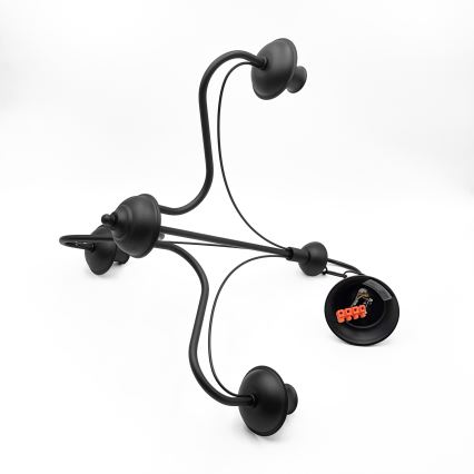 Полилей на верига ANTON 3xE14/15W/230V черен