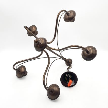 Полилей на верига ANTON 5xE14/15W/230V бронзов