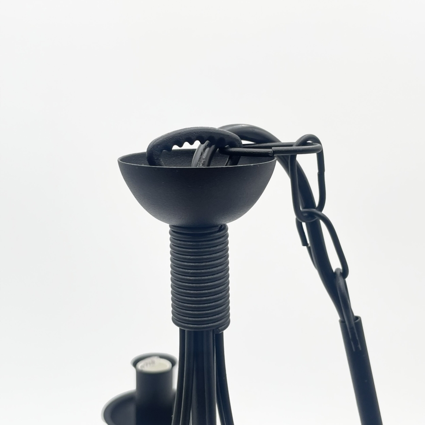 Полилей на верига ANTON 6xE14/60W/230V черен