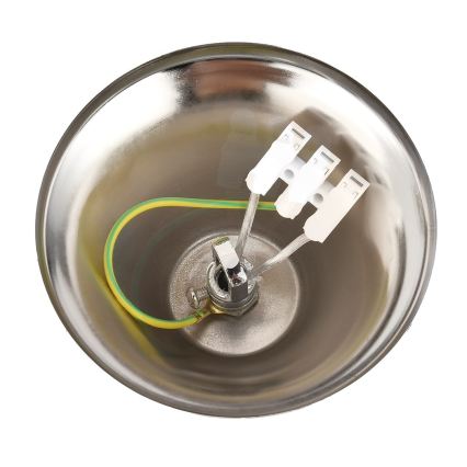 Полилей на верига CRISTAL 5xE14/10W/230V черен/матов хром